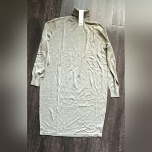 Uniqlo Tan Dolman Sleeve Turtleneck Dress